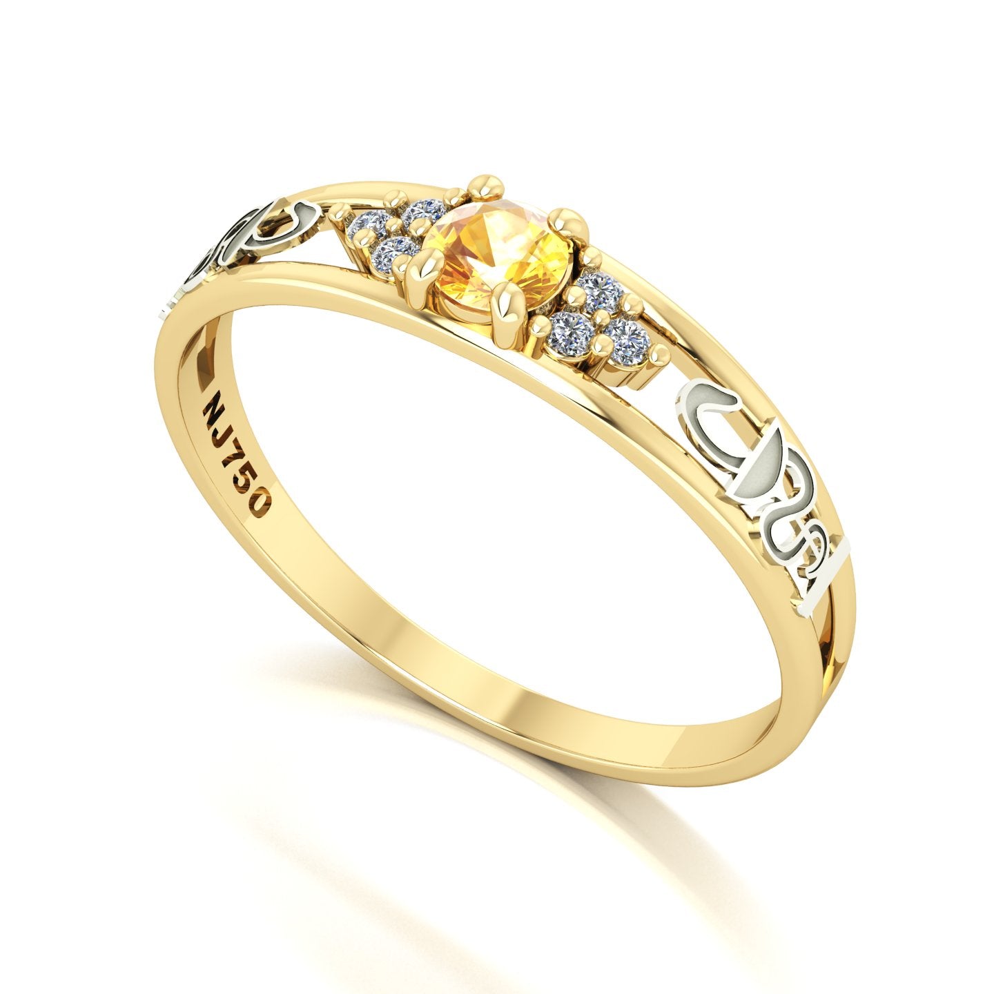 Anel de Formatura de Farmácia Eternus IV Ouro 18k