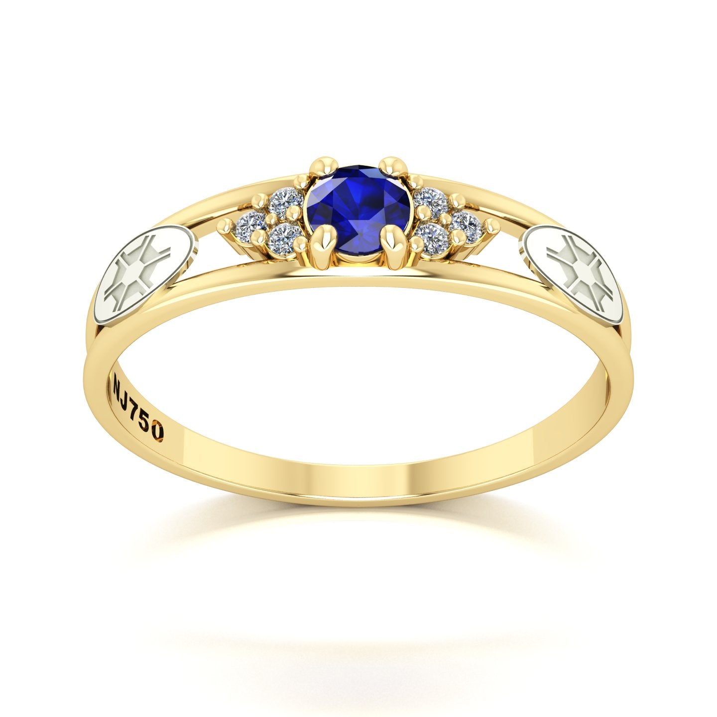 Anel de Formatura de Engenharia Agronômica Eternus IV Ouro 18k