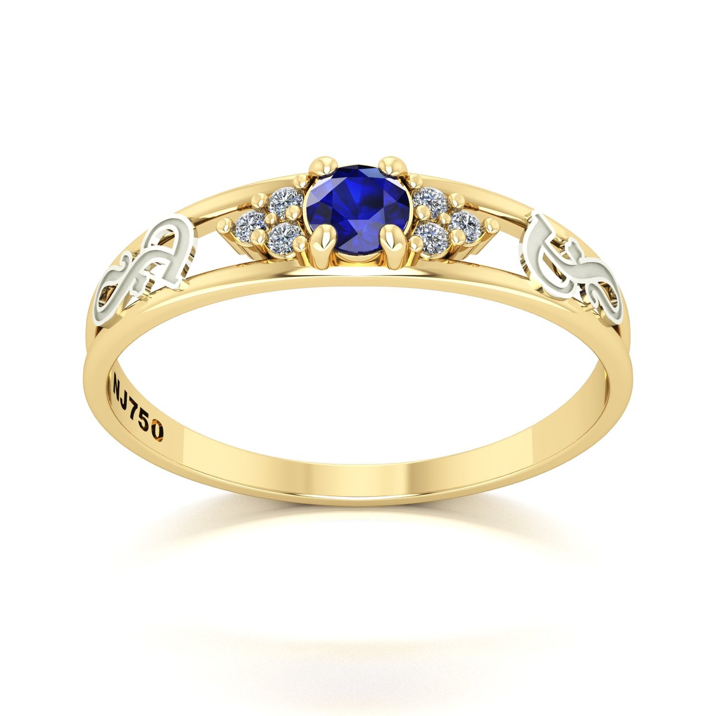 Anel de Formatura de Fonoaudiologia Eternus IV Ouro 18k