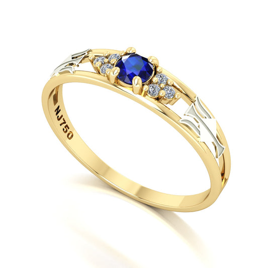 Anel de Formatura de Recursos Humanos Eternus IV Ouro 18k