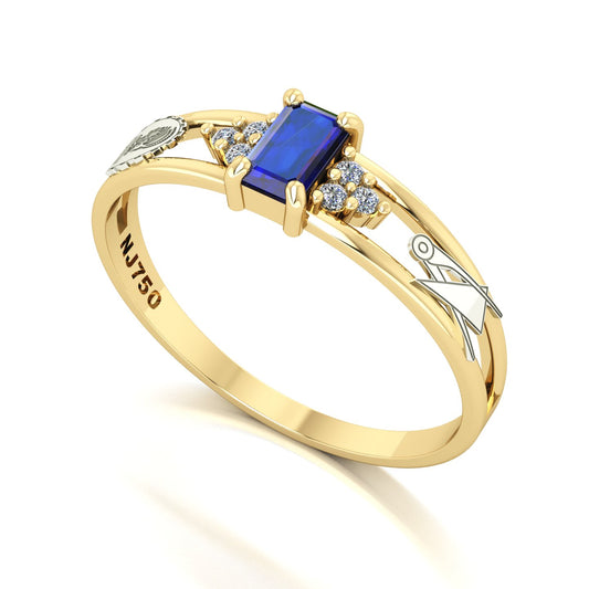 Anel de Formatura de Engenharia Civil Eternus Ouro 18k