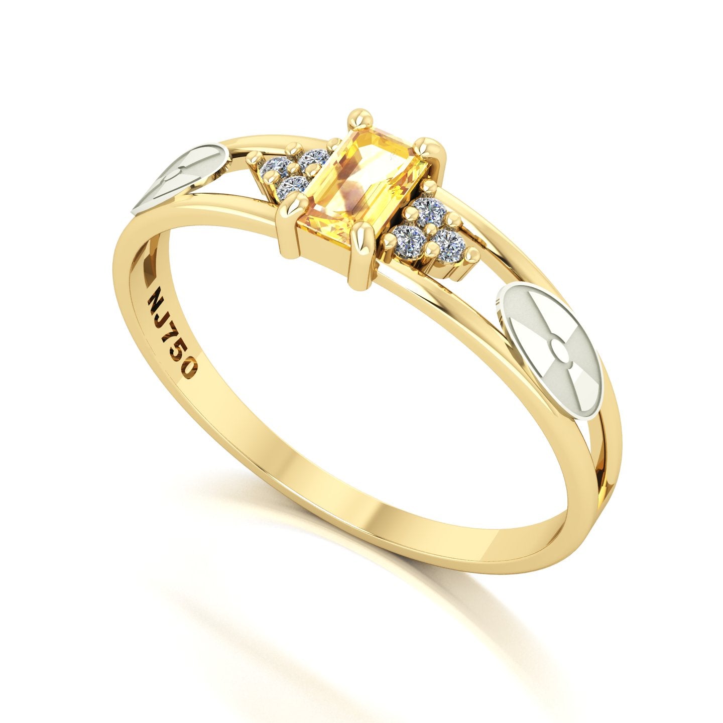 Anel de Formatura de Radiologia Eternus Ouro 18k