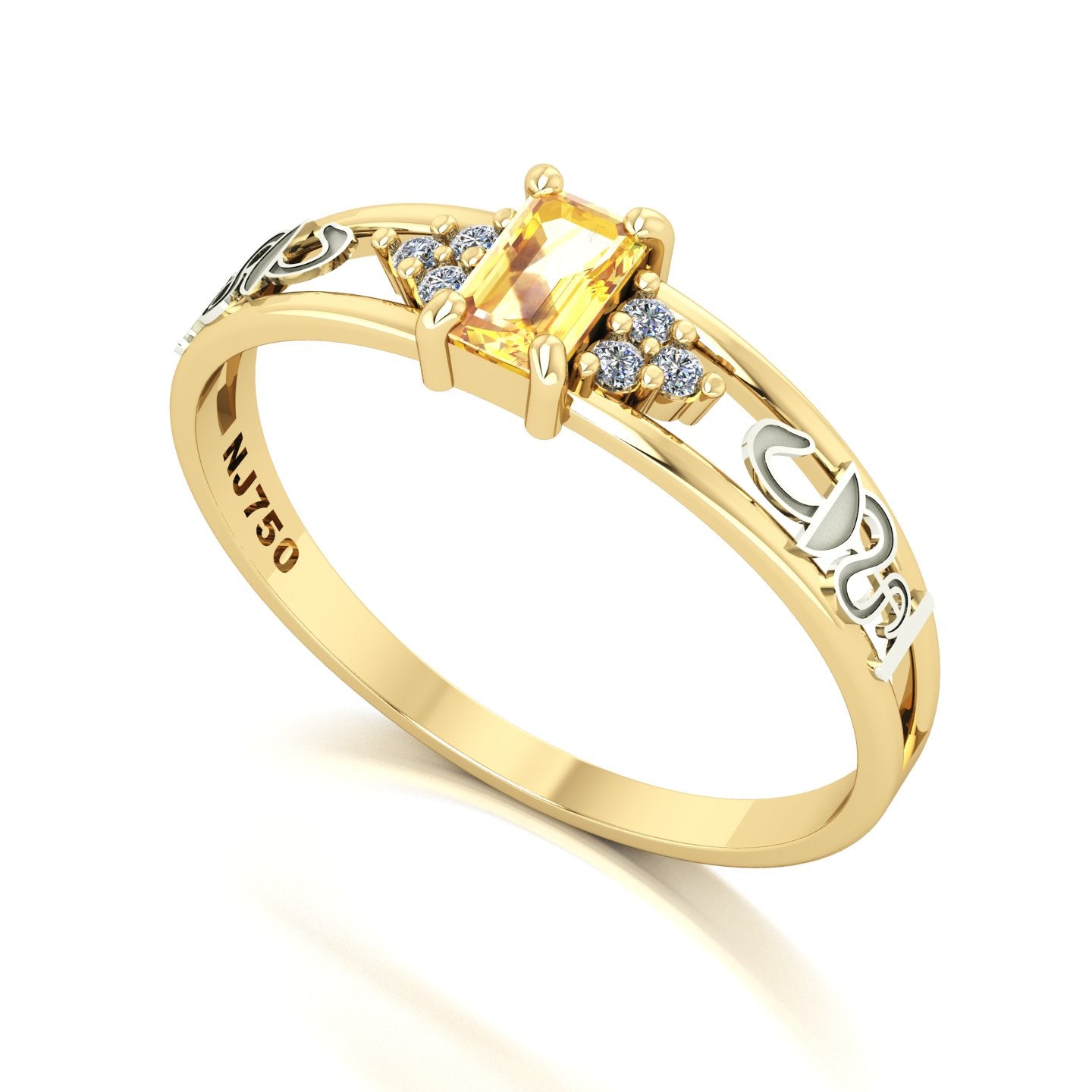 Anel de Formatura de Farmácia Eternus Ouro 18k