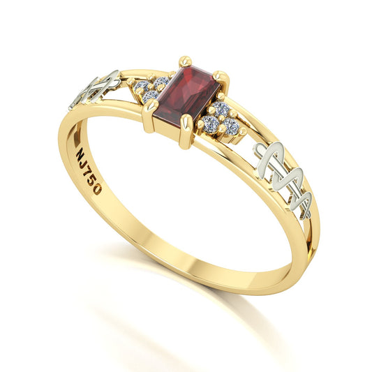 Anel de Formatura de Odontologia Eternus Ouro 18k