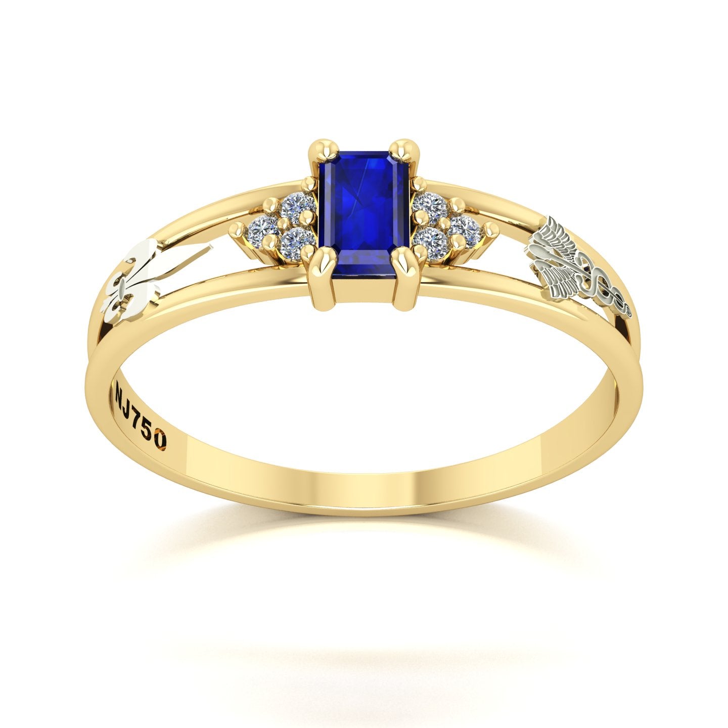 Anel de Formatura de Pedagogia Eternus Ouro 18k