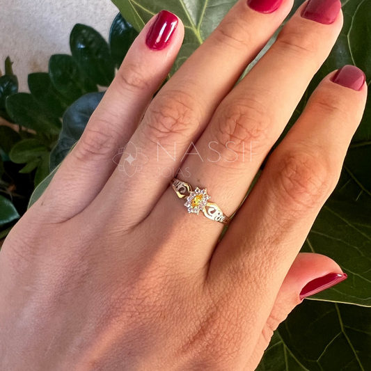 Anel de Formatura de Farmácia Lovely Ouro 18k