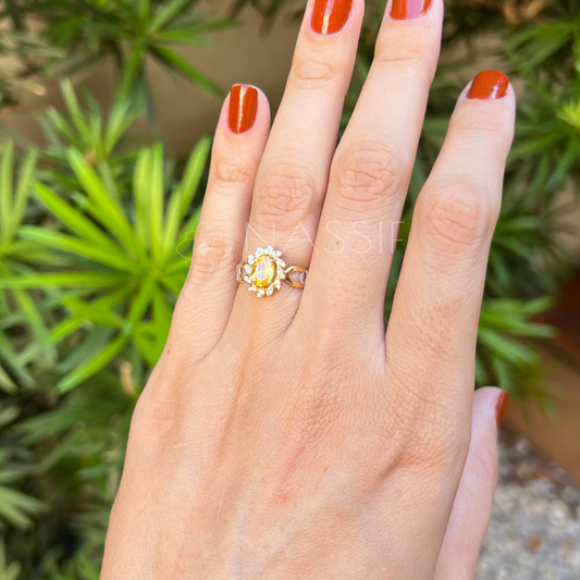 Anel de Formatura de Farmácia Magnus Flos Ouro 18k