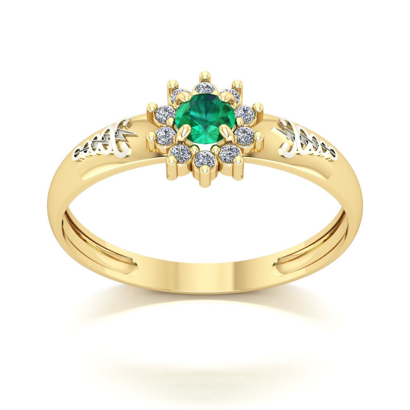 Anel de Formatura de Fisioterapia Evermore Ouro 18k