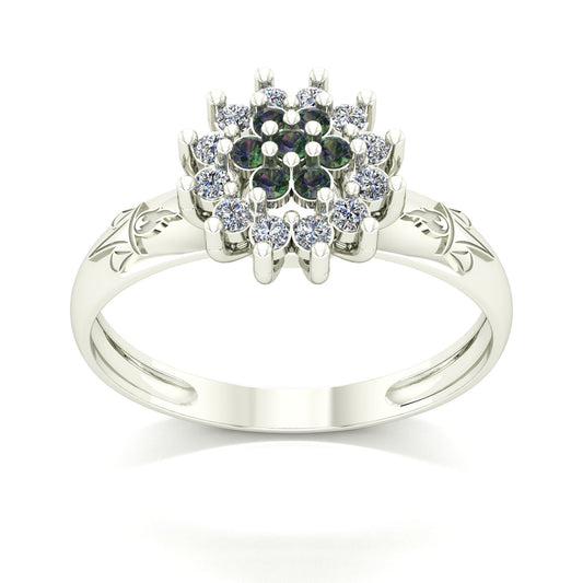 Anel de Formatura de Serviço Social Flower Ouro 18k