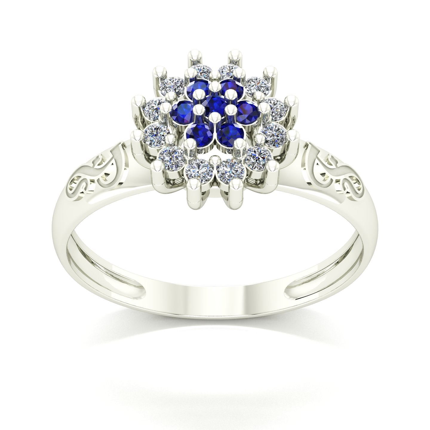 Anel de Formatura de Fonoaudiologia Flower Ouro 18k