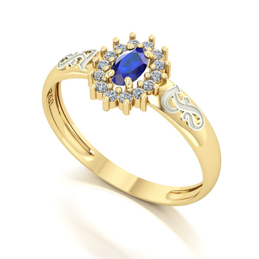 Anel de Formatura de Fonoaudiologia Evermore II Ouro 18k