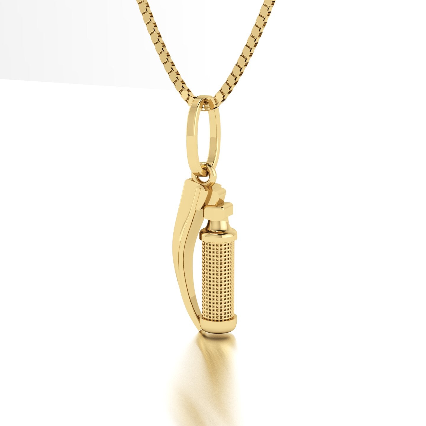 Pingente de Laringoscópio 15mm Ouro 18k