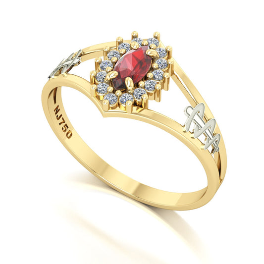 Anel de Formatura Odontologia Legacy Ouro 18k