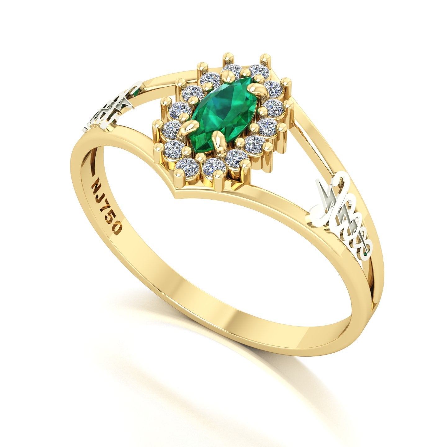Anel de Formatura Fisioterapia Legacy Ouro 18k