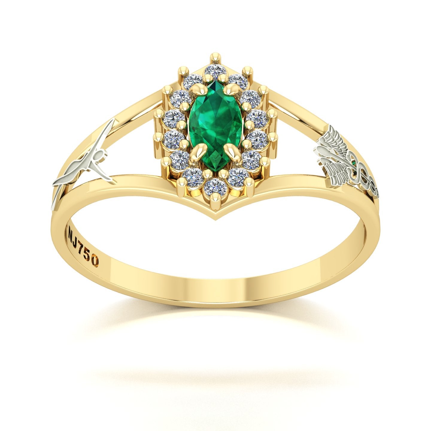 Anel de Formatura Estética Legacy Ouro 18k