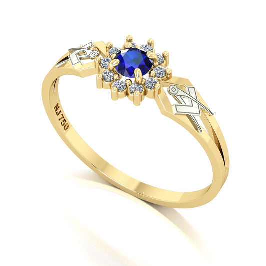 Anel de Formatura de Arquitetura Lovely II Ouro 18k