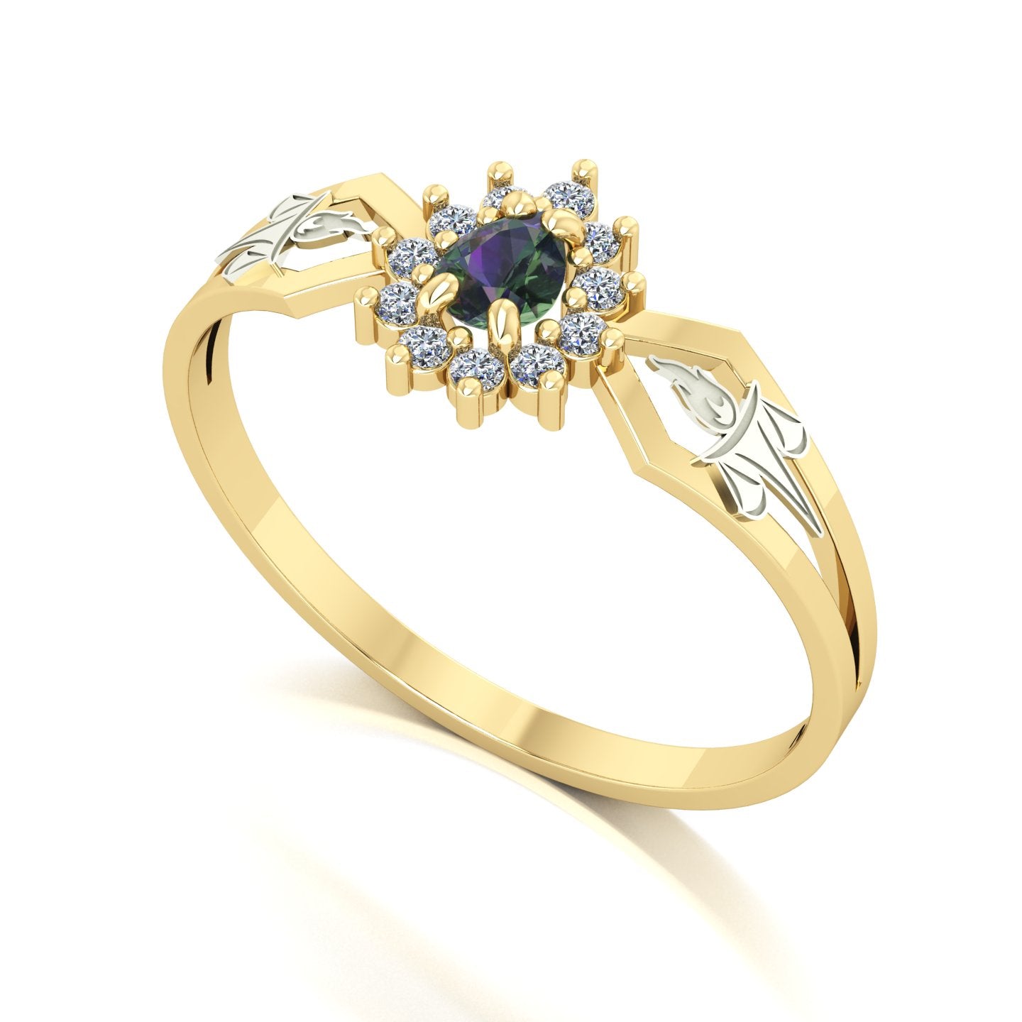 Anel de Formatura de Serviço Social Lovely III Ouro 18k