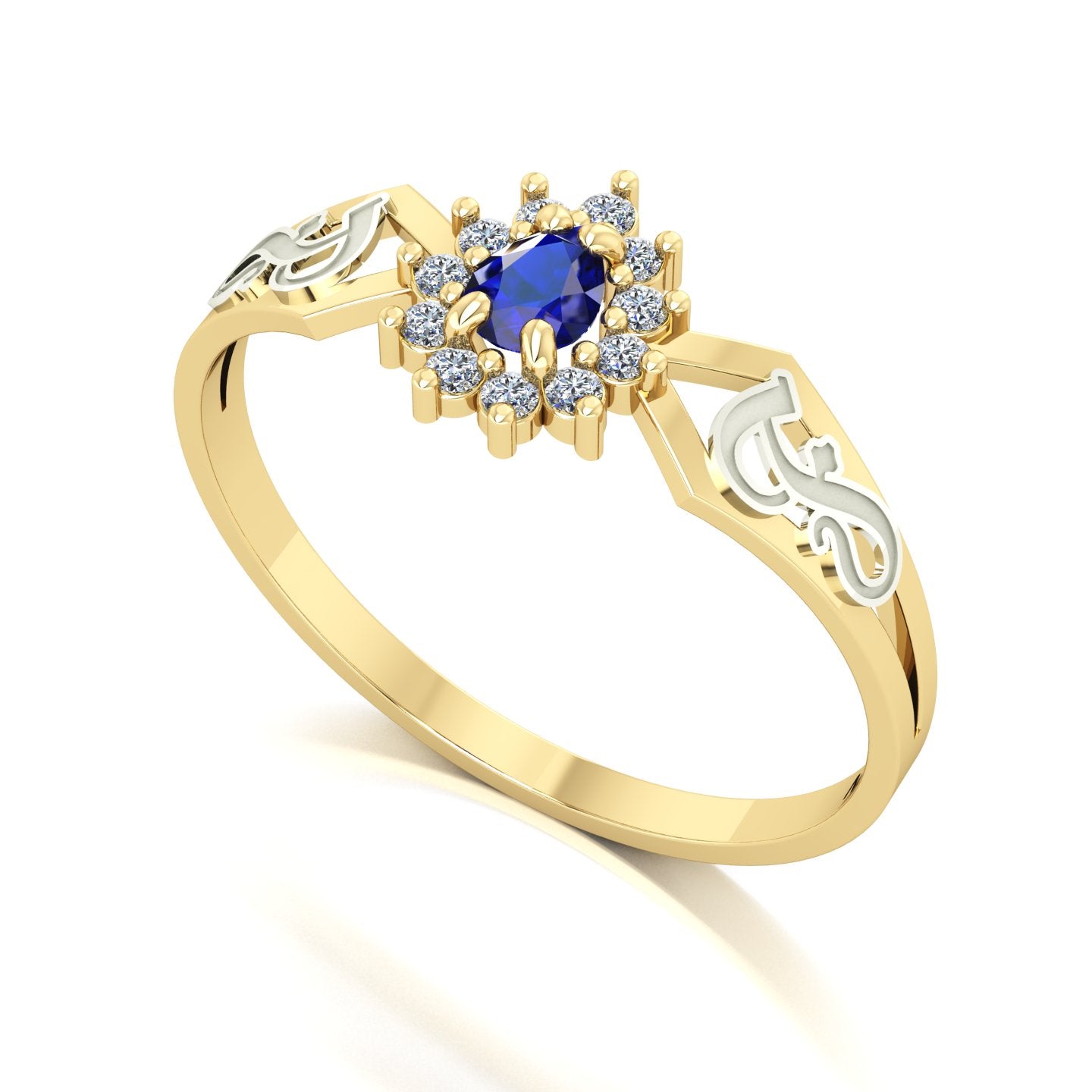 Anel de Formatura de Fonoaudiologia Lovely III Ouro 18k