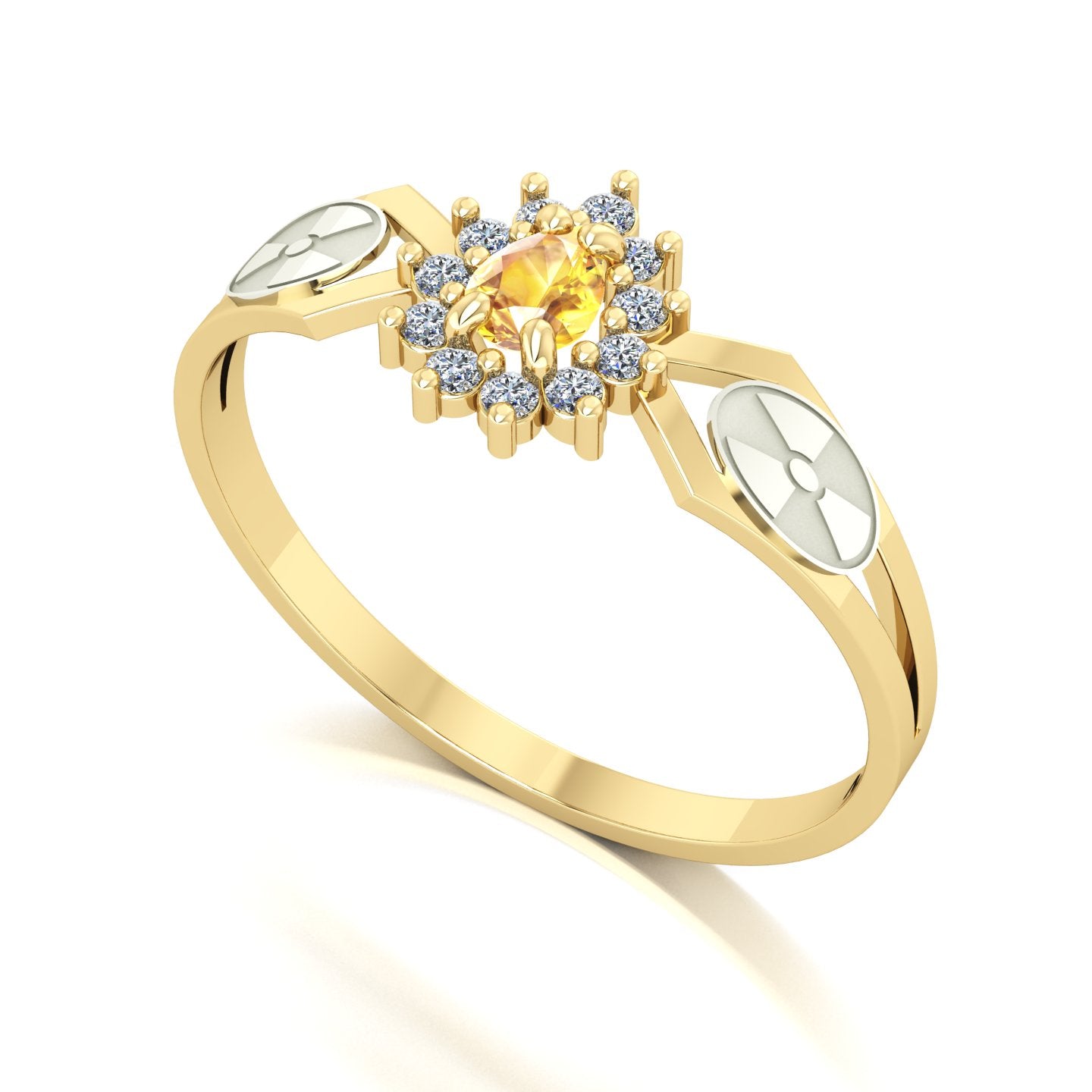 Anel de Formatura de Radiologia Lovely III Ouro 18k