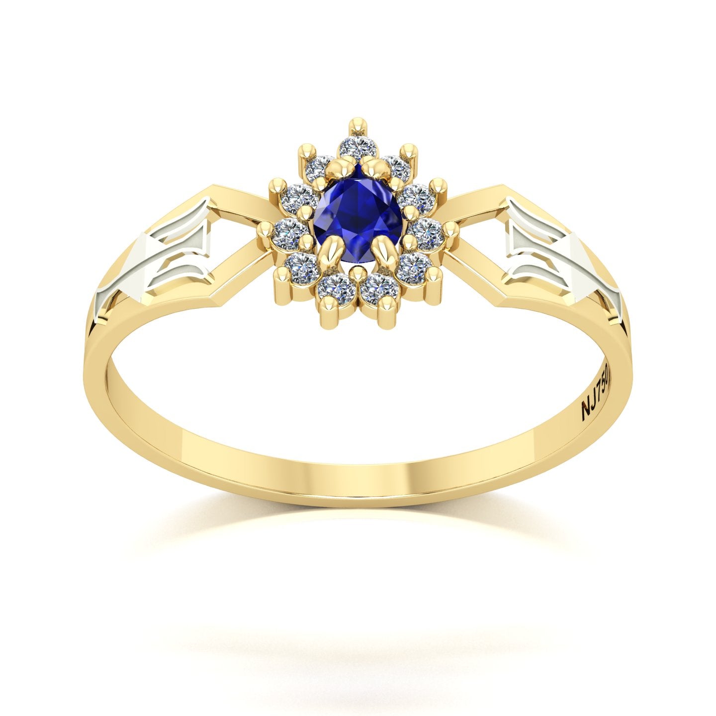 Anel de Formatura de Recursos Humanos Lovely III Ouro 18k