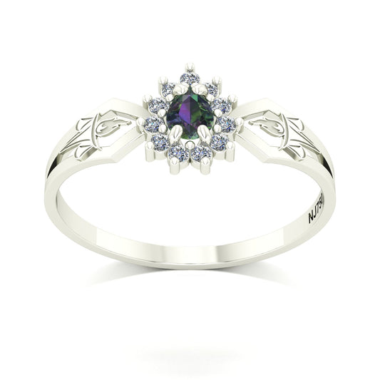 Anel de Formatura de Serviço Social Lovely III Ouro 18k