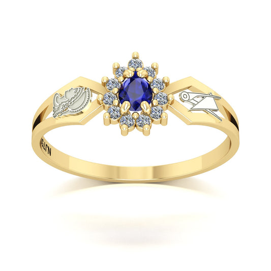 Anel de Formatura de Engenharia de Produção Lovely III Ouro 18k