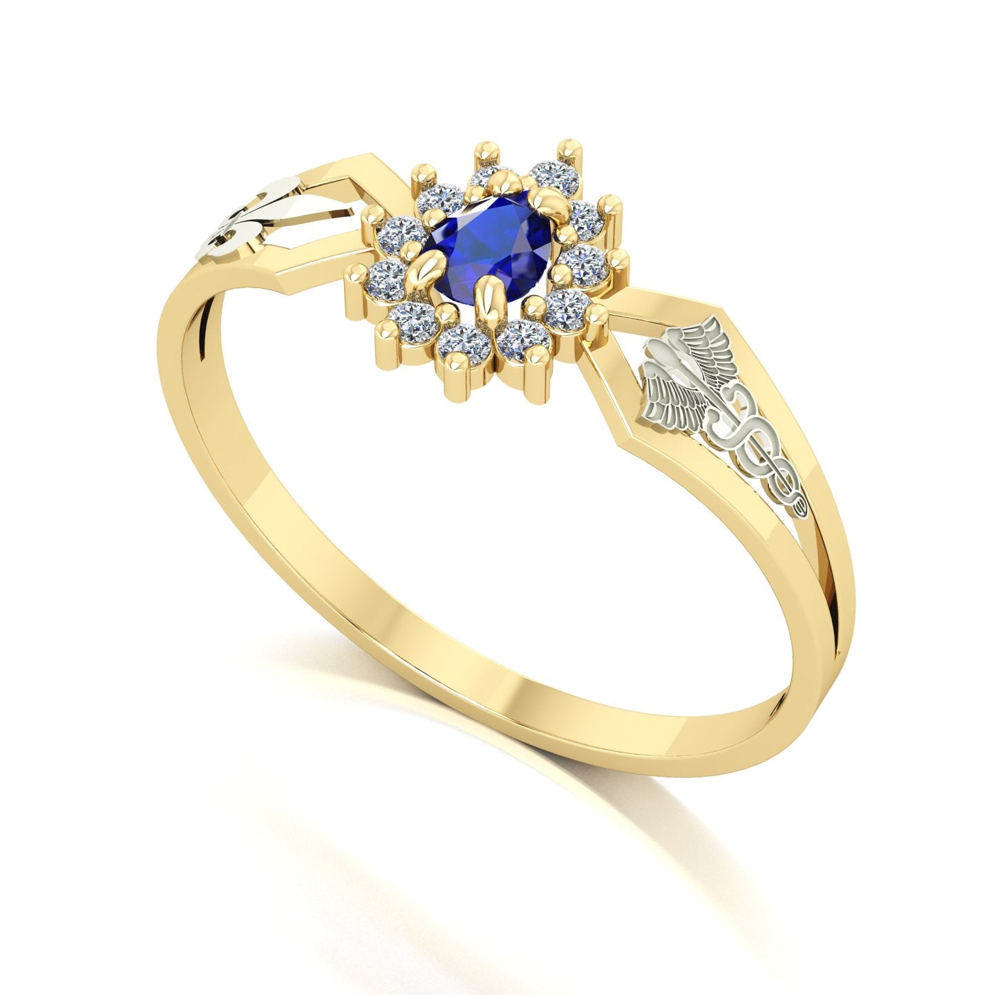 Anel de Formatura de Pedagogia Lovely III Ouro 18k
