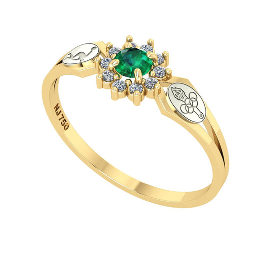 Anel de Formatura de Ed. Física Lovely II Ouro 18k