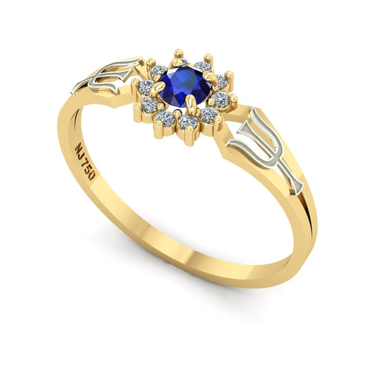 Anel de Formatura de Psicologia Lovely II Ouro 18k