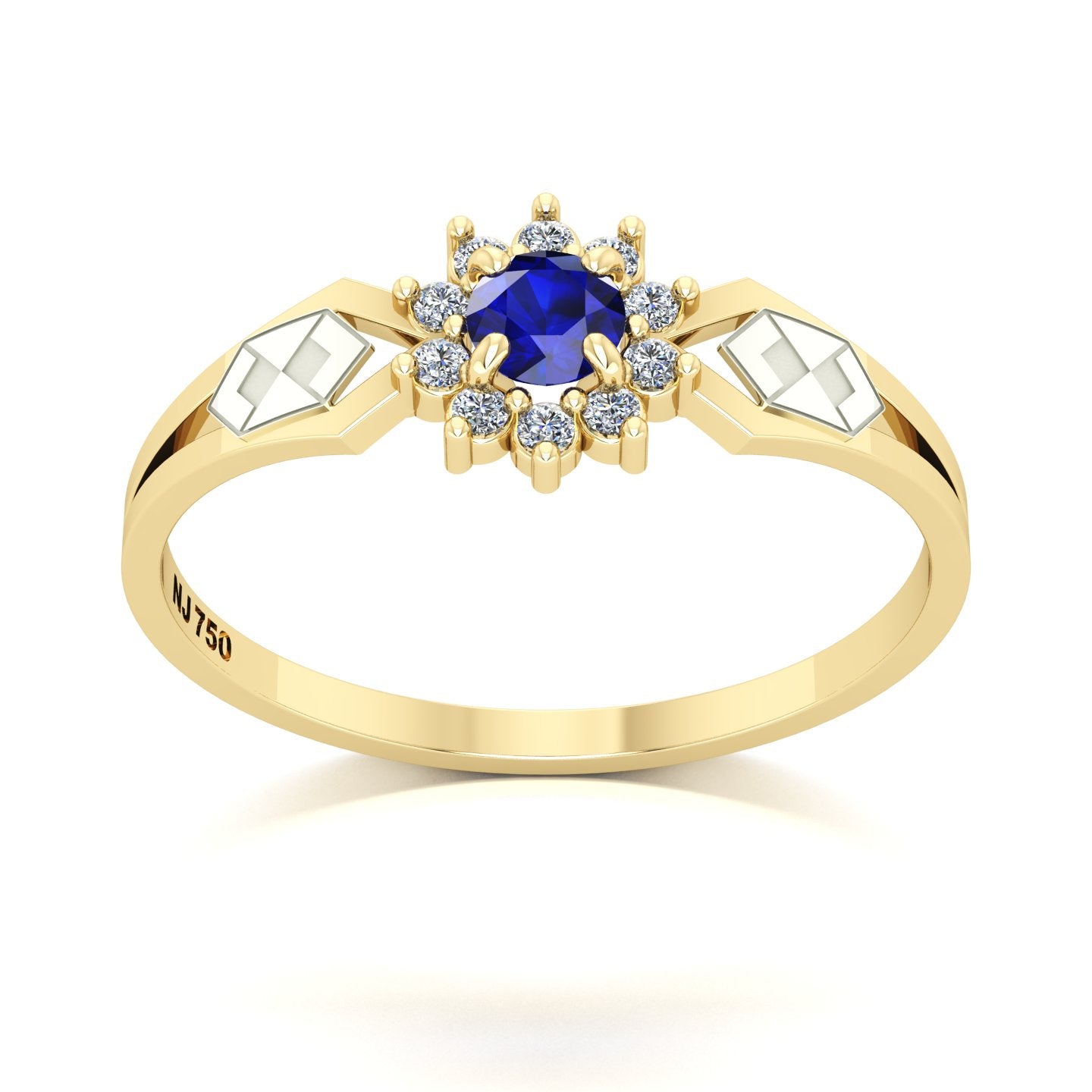 Anel de Formatura de Administração Lovely II Ouro 18k