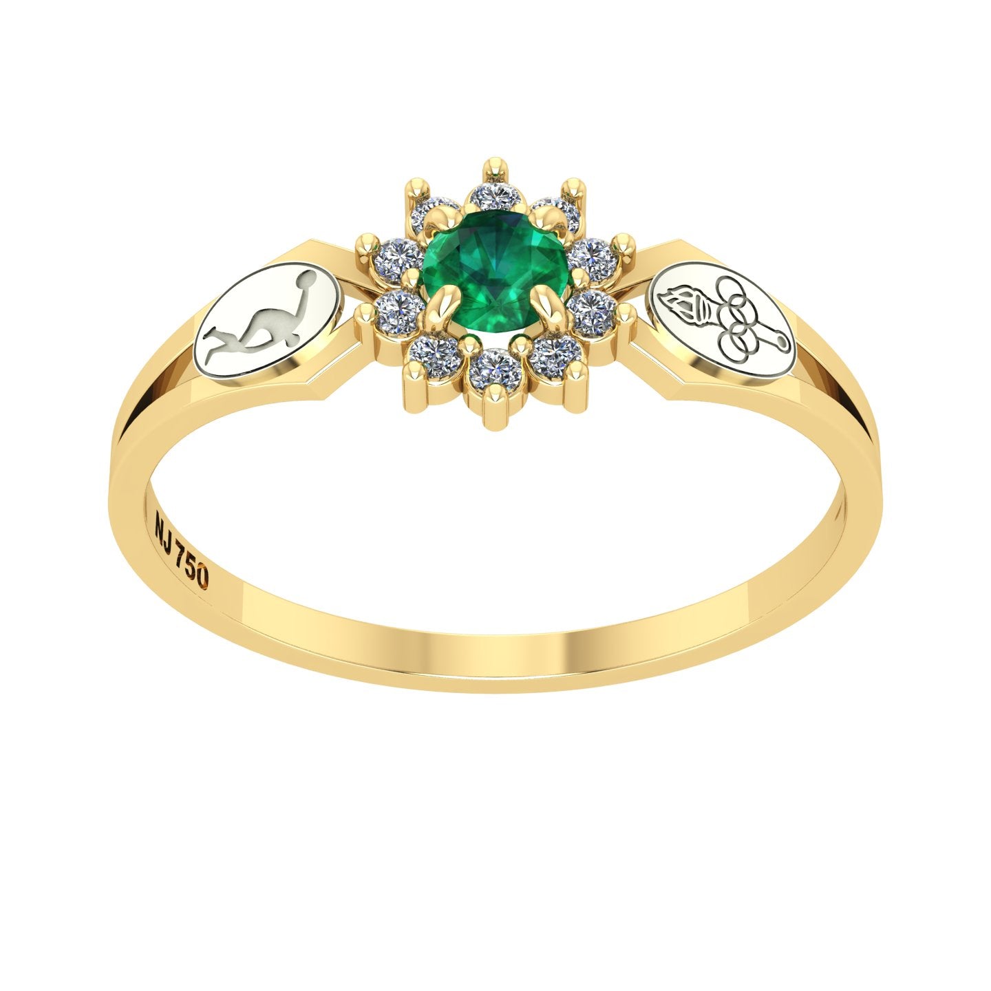 Anel de Formatura de Ed. Física Lovely II Ouro 18k