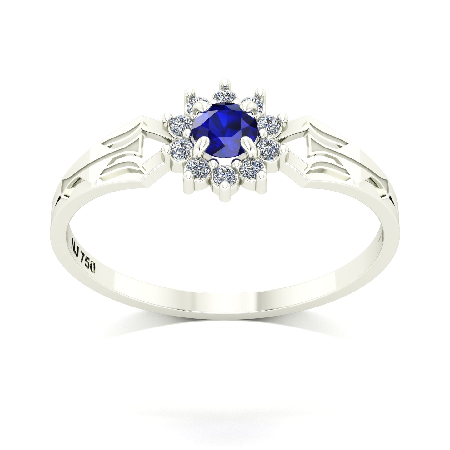 Anel de Formatura de Recursos Humanos Lovely II Ouro 18k