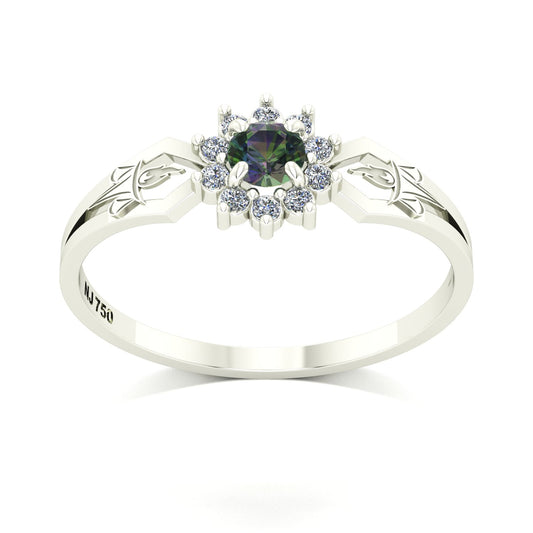 Anel de Formatura de Serviço Social Lovely II Ouro 18k