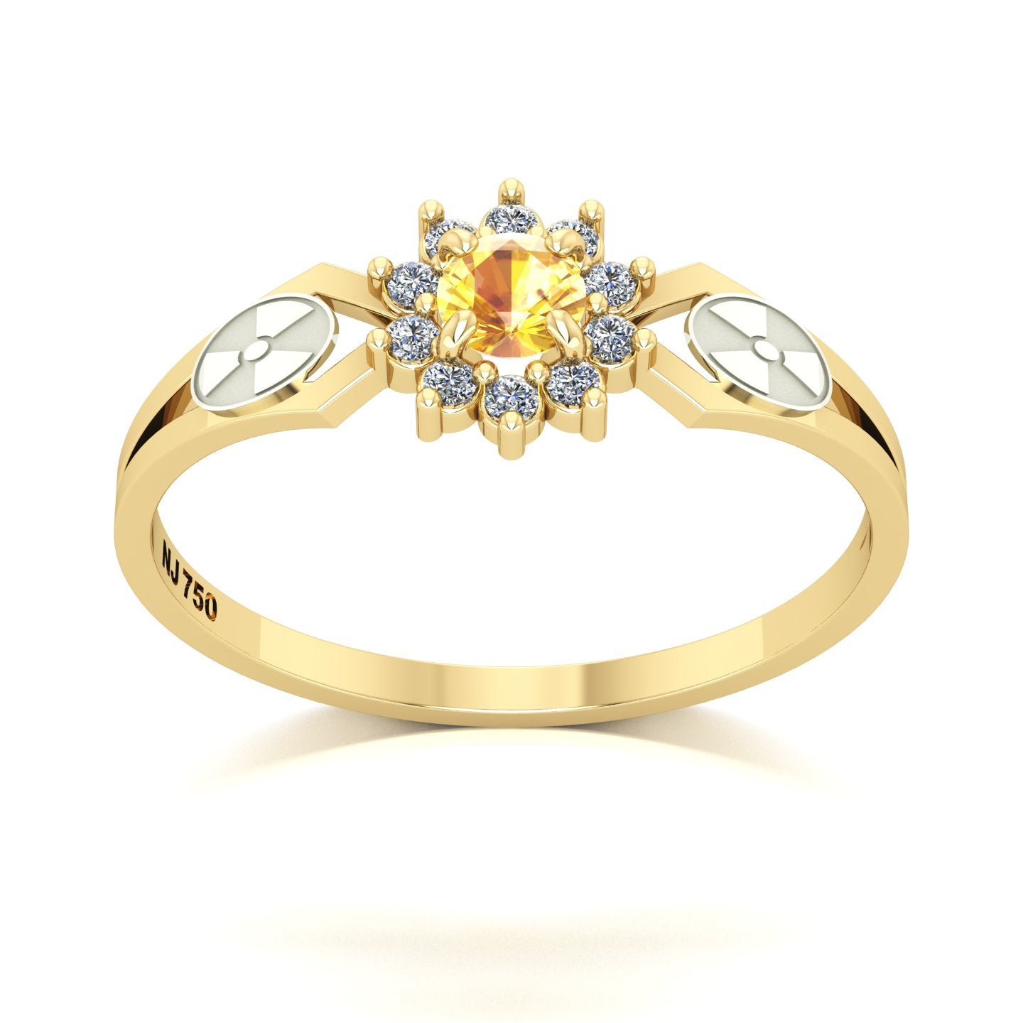 Anel de Formatura de Radiologia Lovely II Ouro 18k