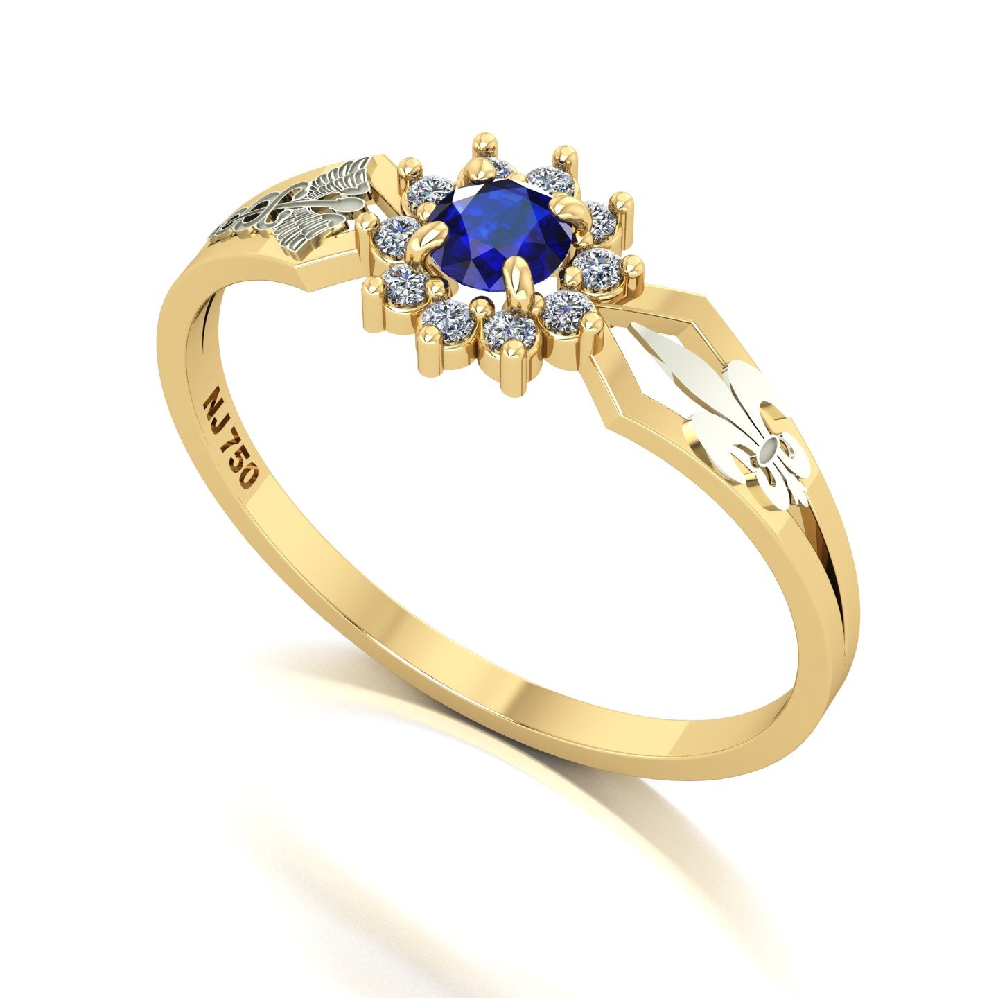 Anel de Formatura de Pedagogia Lovely II Ouro 18k
