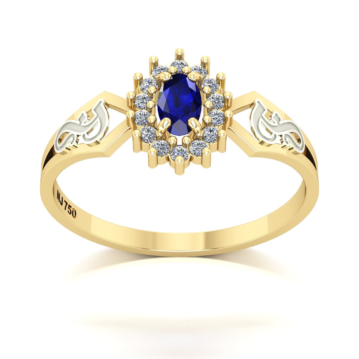 Anel de Formatura de Fonoaudiologia Lovely IV Ouro 18k