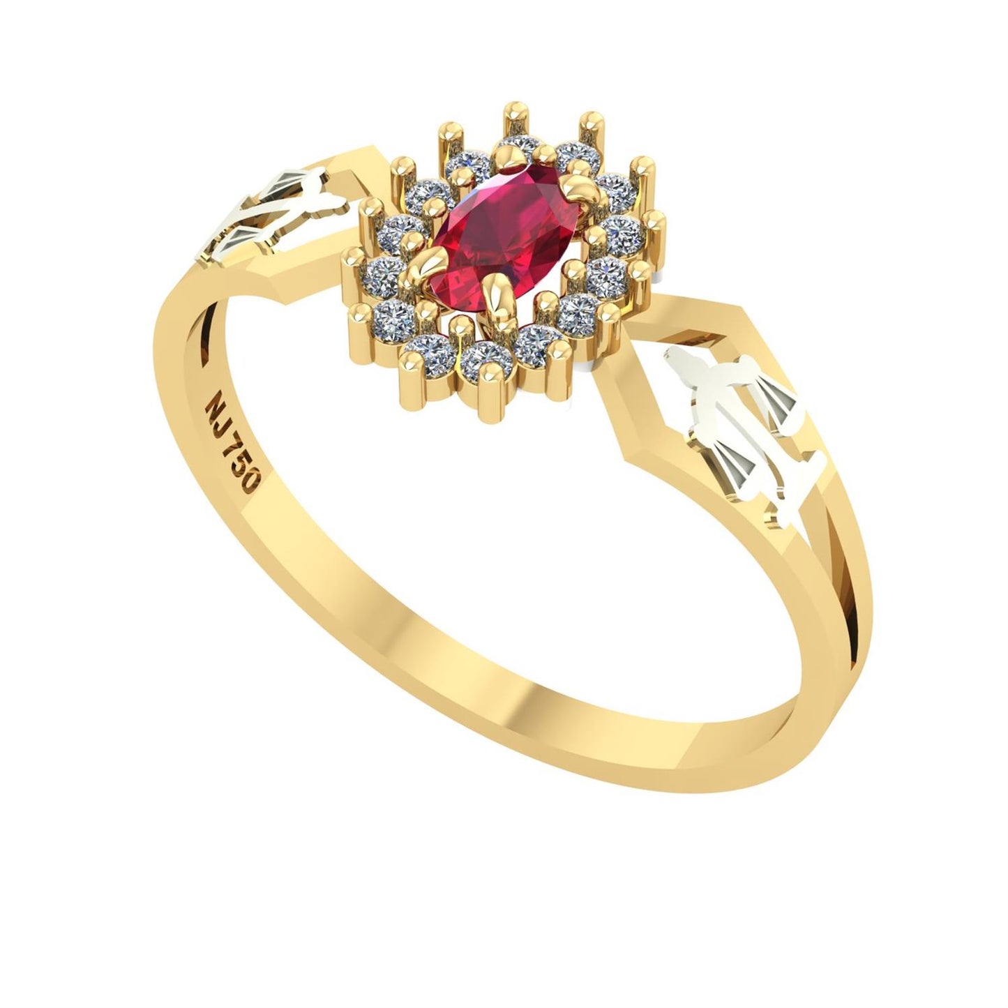 Anel de Formatura de Direito Lovely IV Ouro 18k