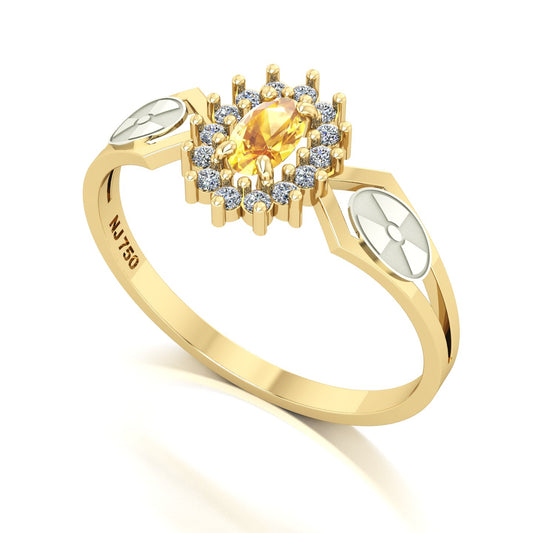 Anel de Formatura de Radiologia Lovely IV Ouro 18k