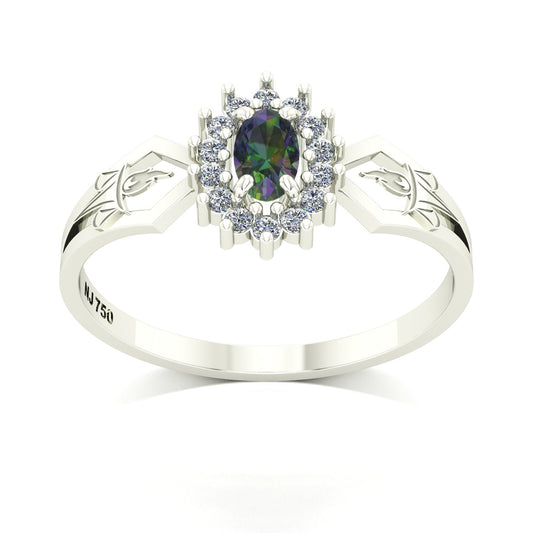 Anel de Formatura de Serviço Social Lovely IV Ouro 18k