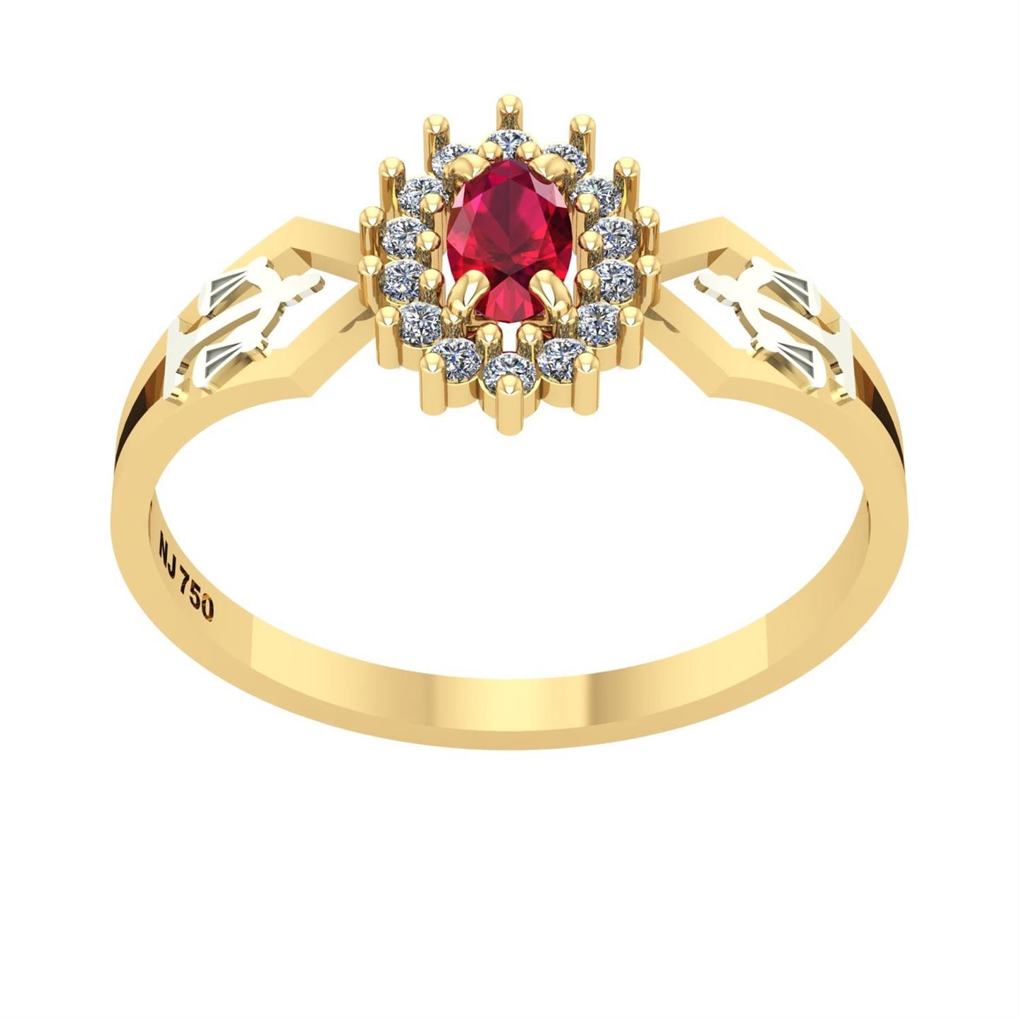 Anel de Formatura de Direito Lovely IV Ouro 18k