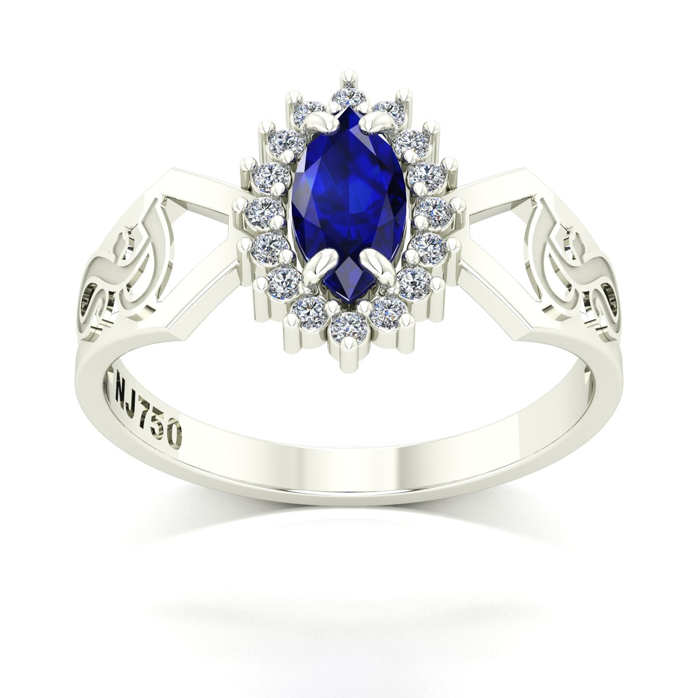 Anel de Formatura de Fonoaudiologia Lovely V Ouro 18k