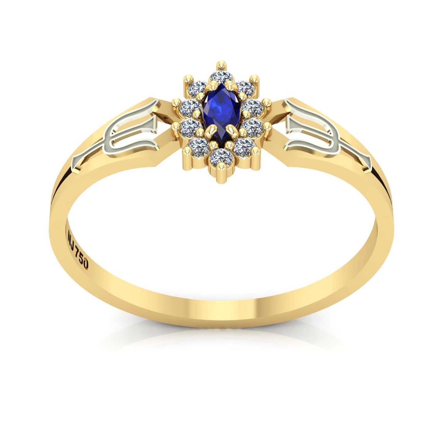 Anel de Formatura de Psicologia Lovely Ouro 18k