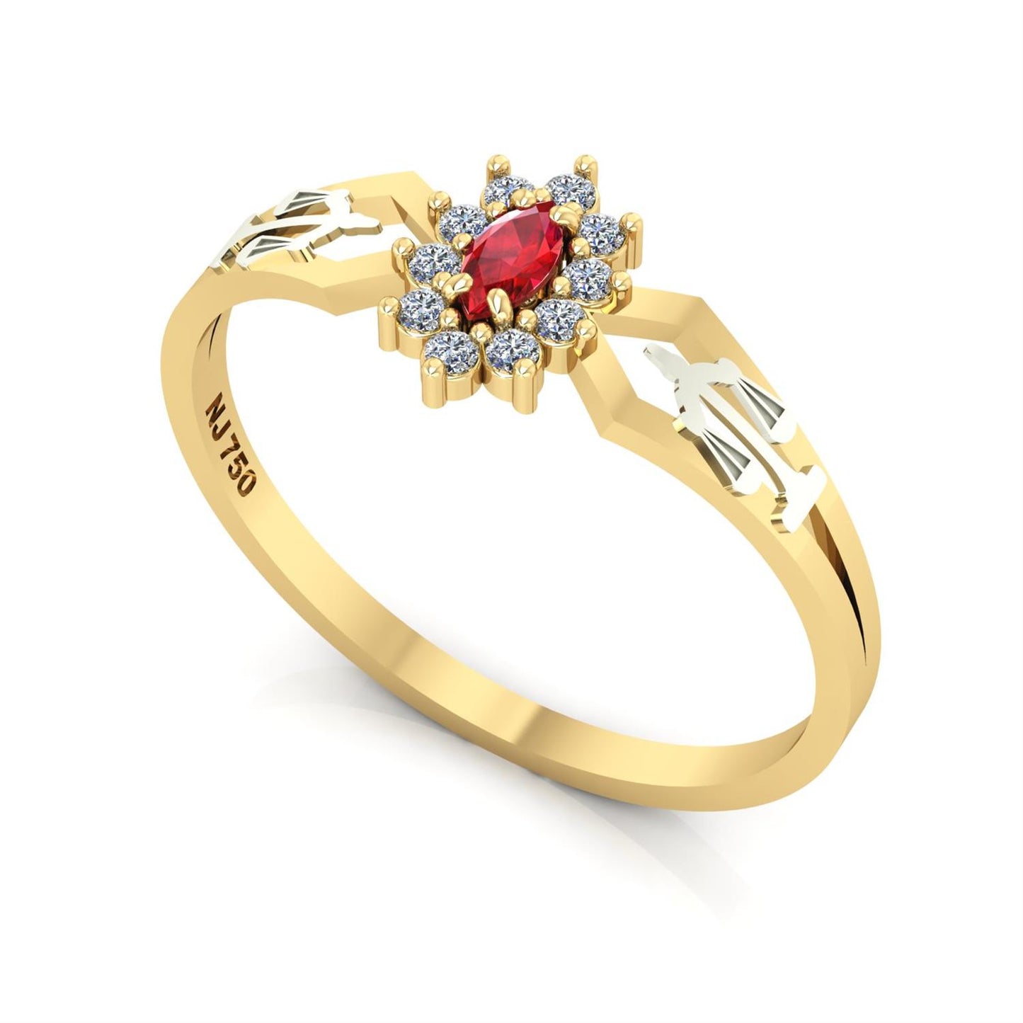 Anel de Formatura de Direito Lovely Ouro 18k