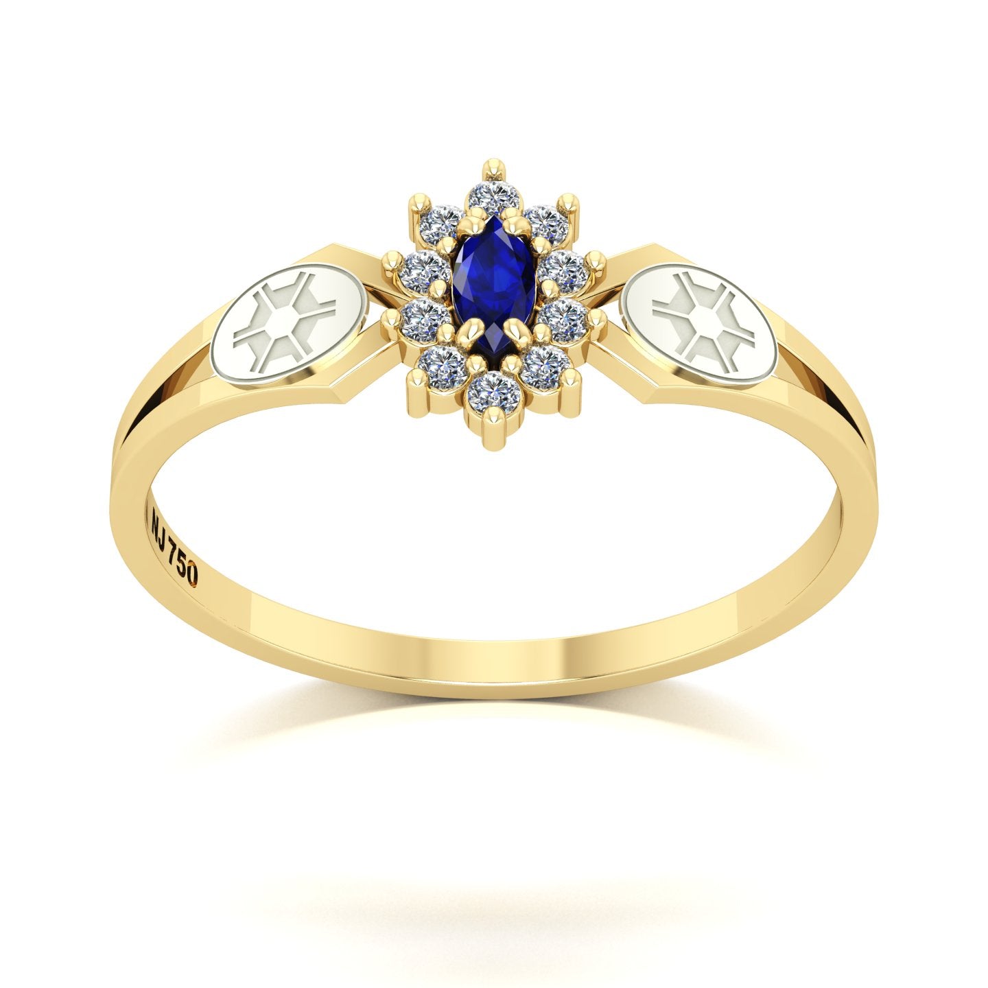 Anel de Formatura de Engenharia Agronômica Lovely Ouro 18k