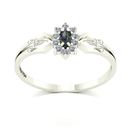 Anel de Formatura de Serviço Social Lovely Ouro 18k