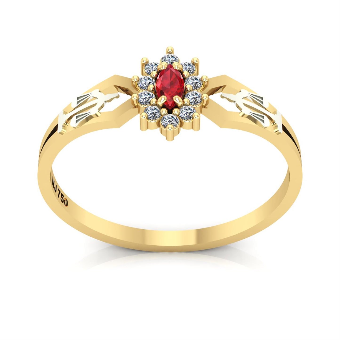 Anel de Formatura de Direito Lovely Ouro 18k