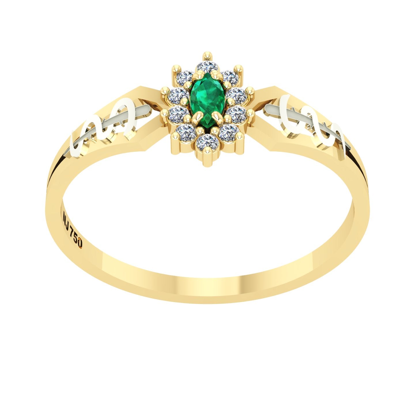 Anel de Formatura de Medicina Lovely Ouro 18k