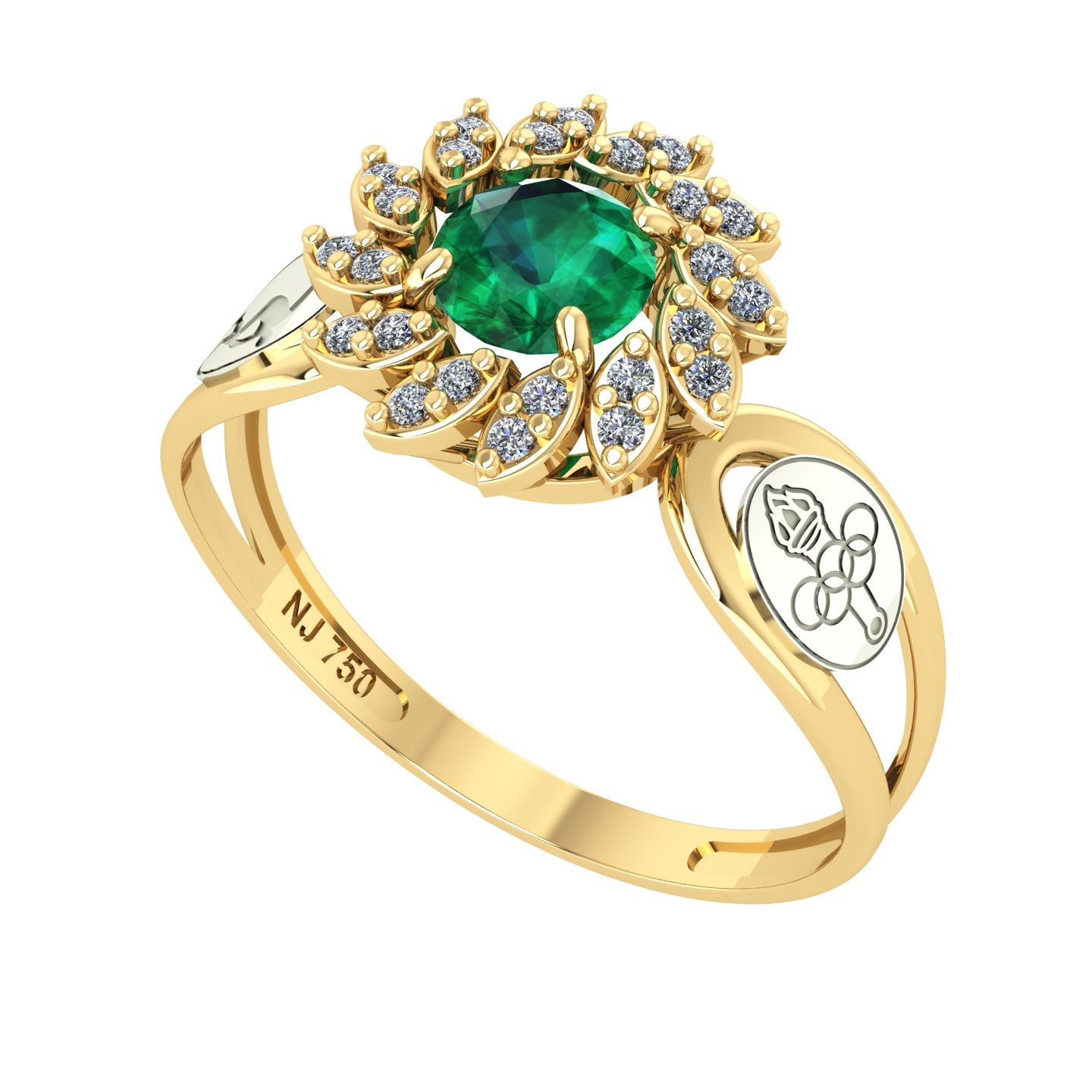 Anel de Formatura de Ed. Física Magnus Flos II Ouro 18k