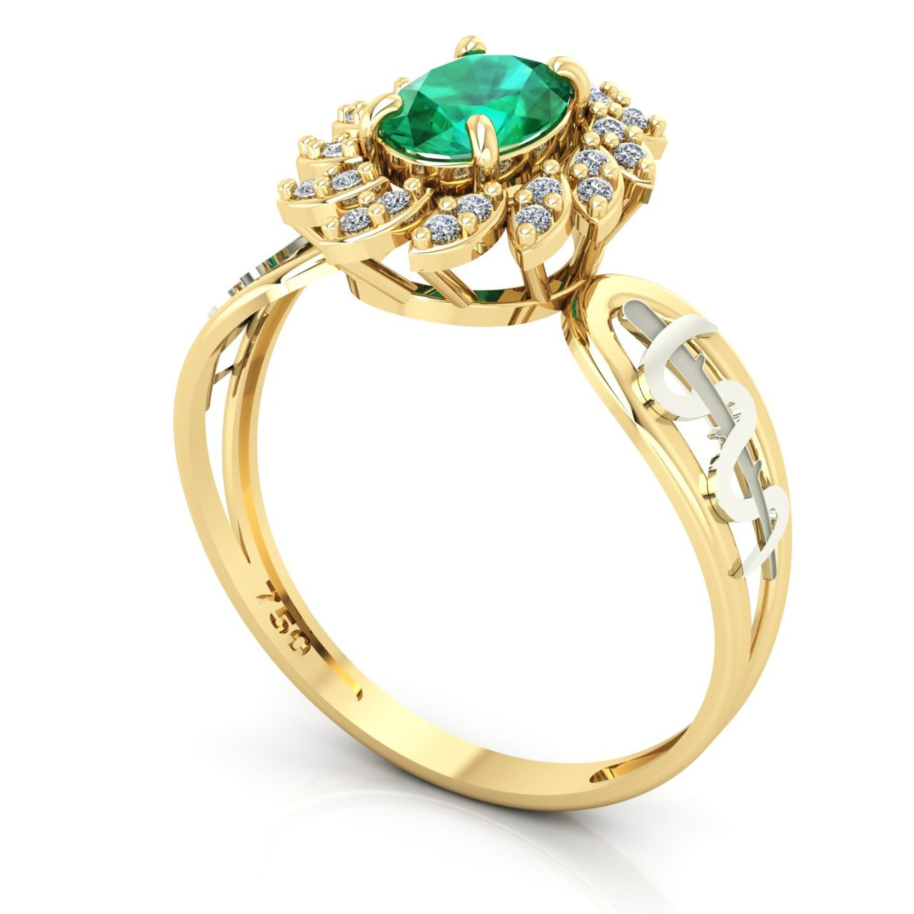 Anel de Formatura de Medicina Magnus Flos II Ouro 18k