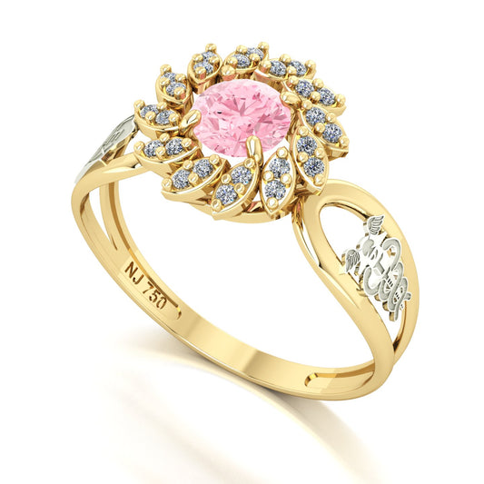 Anel de Formatura de Ciências Contábeis Magnus Flos II Ouro 18k